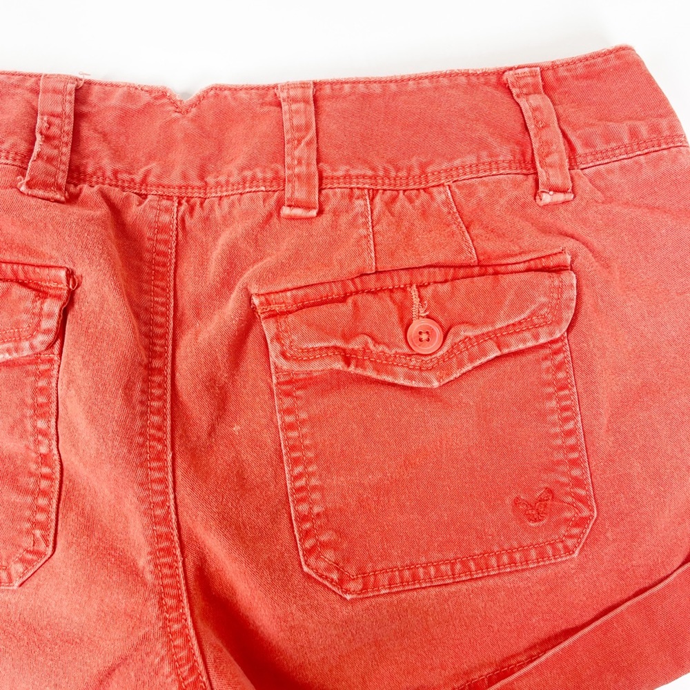 American Eagle Womens Orange Chino Shorts Size 8 - Picture 6 of 12